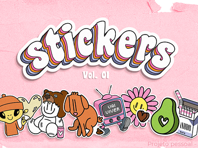 Sticker Pack - Illustrations character cute design icon illustration illustrator sticker stickers vector