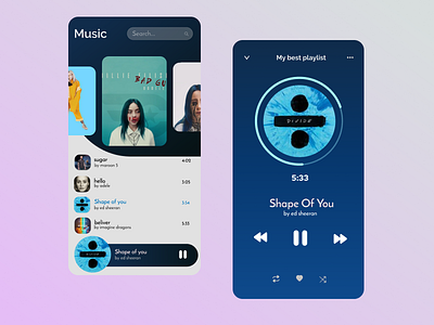 music app app art branding design illustration minimal mobile music music app music player ui ux webdesign website