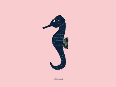 Seahorse animal illustration childrens illustration illustration ocean life procreate seahorse