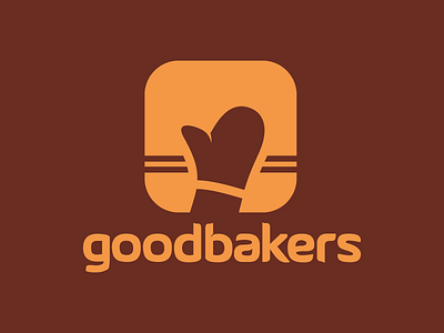 Goodbakers Logo baker brand brown business gloves logo modern unique