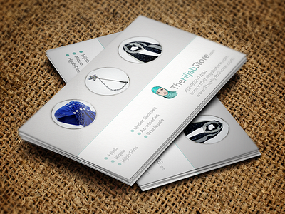 The Hijab Store Business Card business card cmyk design hijab modern new online print store