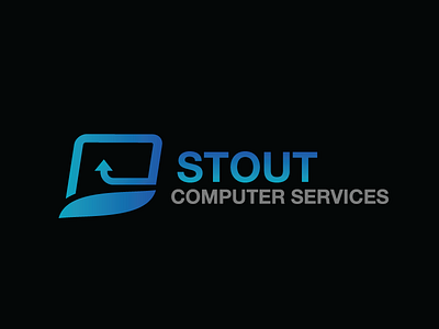 Stout Computer service Logo computer emazen logo mac pc screen service windows