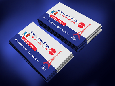 France Teacher Business Card Design brand branding business card design teacher
