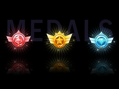 Game Medal banner design icon illustration ui