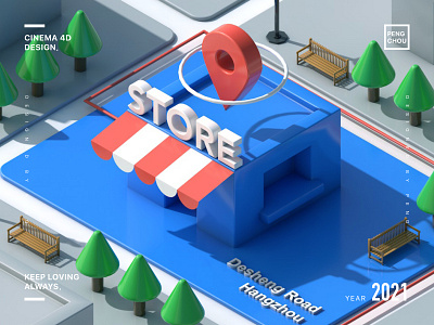 3D Map Scene