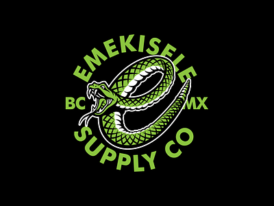 Emekisele Supply Co artist artwork design illustration merch snake typography vector