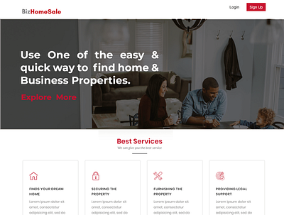 Bizhomesale illustration landingpage realestate