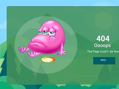 404 Error Page dailyui ui