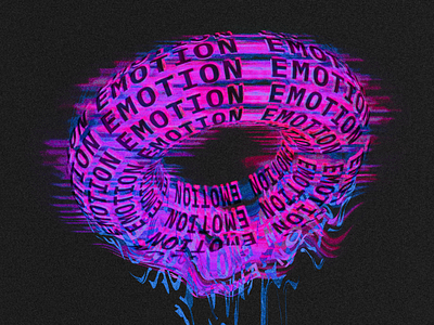 Type Illustration - Emotion digital illustration glitch type type illustration typography
