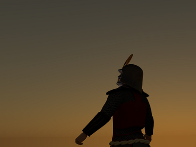 Samurai watching the sunset...