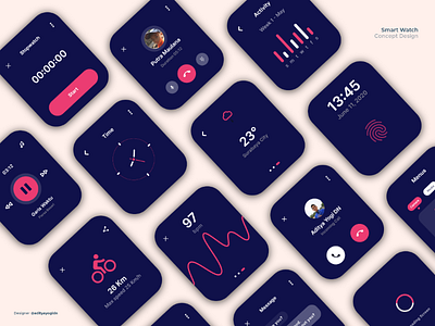 Smartwatch App Design Concept