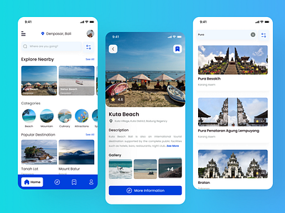 Mlakune - Travel App android app appdesign application bali branding design dribbble exploration home screen indonesia iphone mobile mobileapp travel travelapp ui uidesign uiux uxdesign