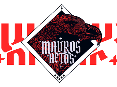 Mavros Aetos branding design illustration logo typography vector