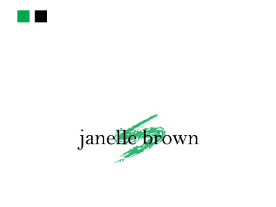 Logo design for Janelle Brown art brand identity branding design graphic design illustration logo logodesign stationery design typography wordmark