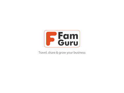 FamGuru Logo Design Concept app icon appicon art brand identity flat graphic graphicdesign illustrator logo logo design logodesign modern orange