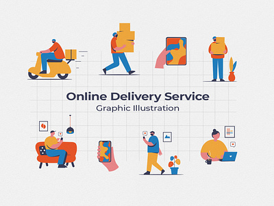 Illustration Online Delivery Service