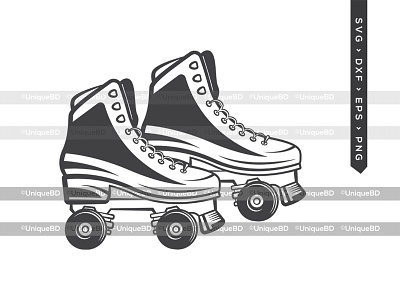 Roller Skate SVG Cut File | Roller Derby SVG cricut cut file design graphic design illustration vector
