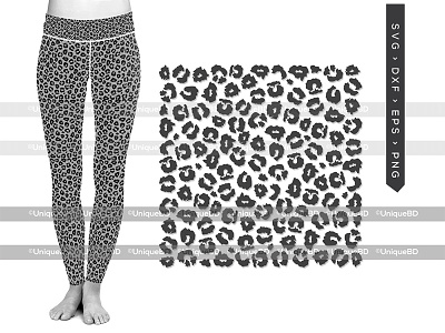 Fuzzy Leopard Print SVG Cut File | Leopard SVG