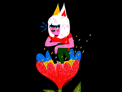 Flower Island art character character art character design colourful digital art flower graphic art illustration vector