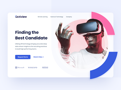 Website Design for VR Recruiting Service