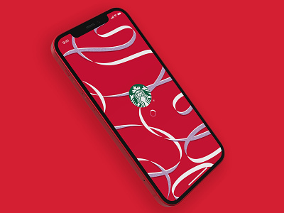 Starbucks Holiday Launch Screen & Alternate Icon 2021 app branding design holiday icon ios starbucks ui