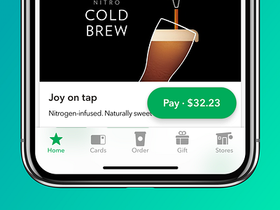 Starbucks Navigation app design ios navigation starbucks ux