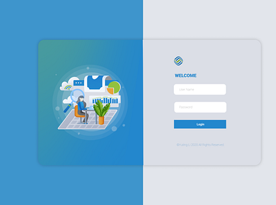 ERP Login Page commercial design graphic design illustration interface logo ui ui design ux ux design