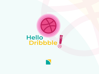 Hello Dribbble! design dribbble first design first shot illustration logo minimalist my shot studio vector