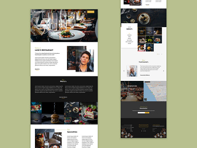 Restaurant Page Design