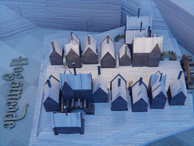 Harry Potter Game of Wands - Hogsmeade 3d animation harry potter hogsmeade parody snow village