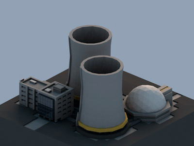Nuclear Power Plant by Allen on Dribbble
