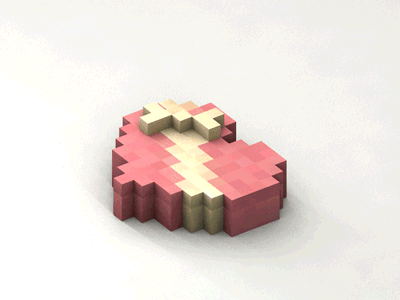 Chocolate Box - Voxel Model 3d animation asset box chocolate day game heart mobile treasure valentines video voxel