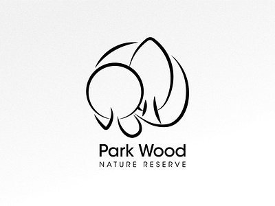 Park Wood Nature Reserve branding design logo typography vector