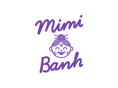 Mimi Banh banhmi branding food grandma graphic design illustration logo vietnam vietnamese