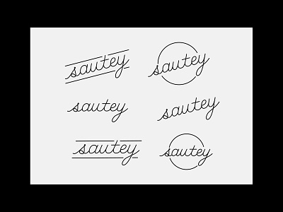 Sautey branding design handscript illustration lettering logo logotype script sketch type typography