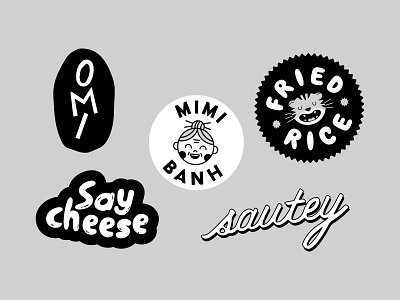 Restaurant logos branding logo food illustration lettering logoscript