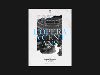 Opéra de Lorraine design france minimal opera poster print typography