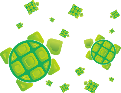 turtlesquare animal animation art beach design illustration minimal sea squares turtle