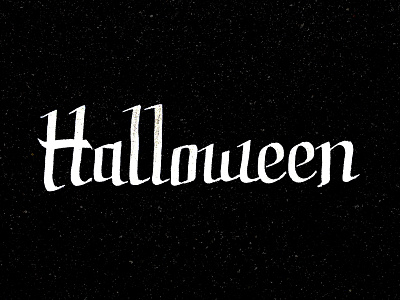 Halloween Type halloween hand ink lettering parallel pen type typography