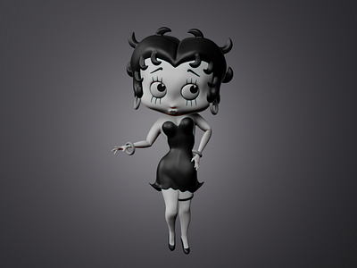 Betty Boop 3d bettyboop blender cartoon vintage