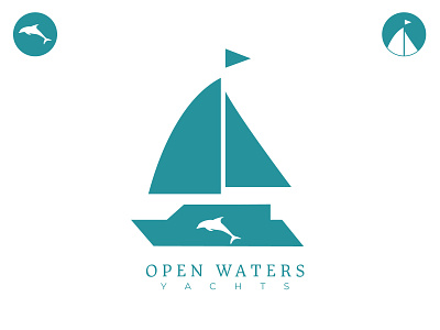 Open Waters Yachts branding dailylogo dailylogochallenge design dolphin dolphin logo iconography logo logodesign logodesignchallenge logodesigner logodesignersclub logodesigns logology logomaker vector yachtlife yachtlogo