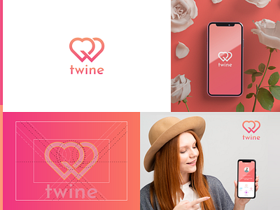 Twine Logo & Brand Identity Design a logo app logo branding dailylogo dailylogochallenge dating app design graphic design logo logo designer logodesign logodesigner needlogo ui