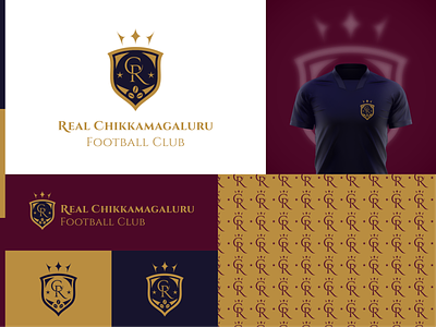 Real Chikkamagaluru FC Brand Identity Design a logo branding dailylogo logo logodesign logodesigner sports sportslogo