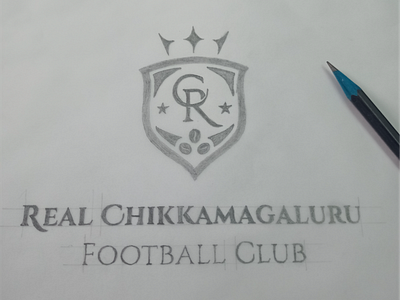 Real Chikkamagaluru FC Logo Sketch a logo logo logo concept logo sketch logodesign logodesigner