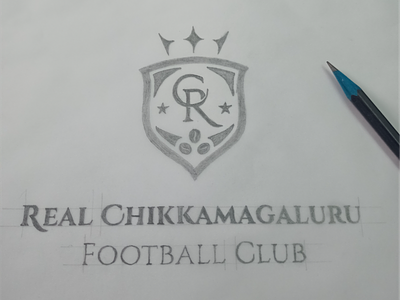 Real Chikkamagaluru FC Logo Sketch