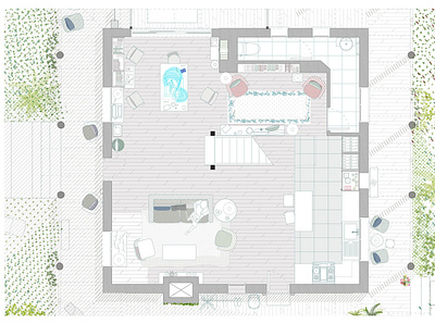 Ironman's Wood cabin. I. Avengers Endgame. architecture avengersendgame design endgame illustration interior ironman marvel