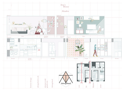 Ana's house elevations 2 architecture creativity design furniture design illustration interior