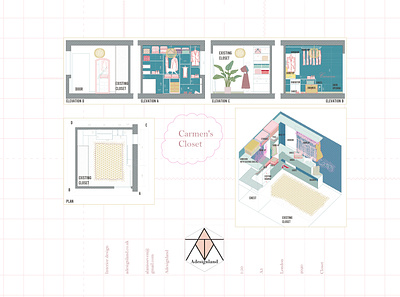 Carmen's closet architecture creative design creativity design furniture design illustration interior