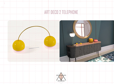 ART DECO 2 TELEPHONE architecture creative design creativity design furniture design imagination interior