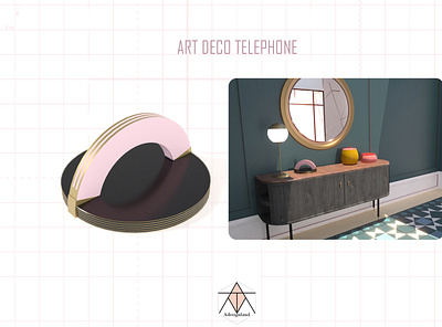 ART DECO TELEPHONE creative design creativity design furniture design imagination interior